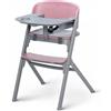 Kinderkraft Seggiolone Pappa Evolutivo Trasformabile in Sedia con Vassoio LIVY ROSA da 6 mesi a 110 Kg!