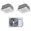 Hisense Climatizzatore Hisense a cassetta compatta 4 vie dual split 9000 + 9000 btu 2AMW42U4RGC