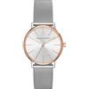 Armani Exchange Orologio a tre lancette da donna, cassa in acciaio inossidabile 36 mm e bracciale a maglie in acciaio inossidabile, AX5537