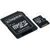 Kingston SDCS/256GB Canvas Select MicroSD, Velocità UHS-I di Classe 10, fino a 80 MB/s in Lettura, con Adattatore SD