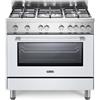 De'Longhi DELONGHI PRO96GVWED2 CUCINA FORNO GAS 90X60 5 BRUCIATORI GHISA BIANCO