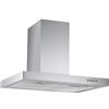 Respekta Cappa aspirante/Cappa a parete 60 cm/Alloggiamento in acciaio inox/Funzione di scarico e ricircolo dell'aria / CH22098IXB / B / 59 - 69 dB