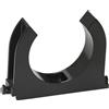 SOMA Clip per tubi in plastica, nero, 50 mm, 9 pezzi, morsetto per tubo, resistente ai raggi UV