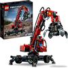 LEGO Technic Movimentatore di Materiali, Modello da Costruire con Gru Giocattolo, Funzioni Manuali e Pneumatiche, Giochi Educativi, Idee Regalo di Compleanno per Bambine e Bambini 42144