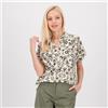 EXTESA Camicia a kimono fantasia con maniche corte