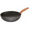 Stoneline Wok in alluminio pressofuso da 30 cm con manico