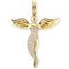 Engelsrufer Engel ciondolo per donna Gold Plated Zirconia bianco argento 925-Sterling misura 26 mm (1,02)