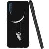Yoedge Cover per Samsung Galaxy A50 / A30s / A50s, Sottile Antiurto Custodia Nero Silicone TPU con Disegni Pattern Slim 360 Protective Bumper Case per Samsung Galaxy A50, Astronauta