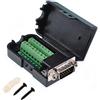 Oiyagai DB15 3+9 D-SUB VGA Maschio 3 Righe 15 Pin Adattatore con Terminali a Dado, Scheda Breakout per Modulo Segnale con Custodia, Senza Saldatura