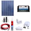 Kit fotovoltaico pannello solare 200W camper staffe cavi