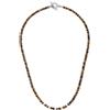 GAVU Collana di Perle da Uomo e da Donna in Pietre Naturali con Chiusura T-Bar, Collana Unisex Perline Pietre Dure, Bronzite, Occhio di Tigre, Onice Opaco, Diaspro Grigio, Lapislazzuli, Howlite
