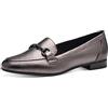 MARCO TOZZI Mocassini Donna con Tacco Eleganti, Argento (Pewter), 36 EU