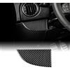 KUNGKIC Per Fiat 500 Abarth 595 2016-2023 Abarth 695 2017-2023 cruscotto auto adesivi decorativi sotto la copertura delle prese d'aria adesivi in fibra di carbonio accessori interni regalo (nero)
