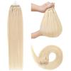 YANTAISIYU Extension Microring Capelli micro loop extension capelli 50g Extension Capelli Veri Microring (35cm #60 biondo platino)