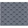 TIMBELA Set di tegole bituminose Hexagonal Rock H343GREY, copertura bituminosa di colore grigio Timbela M343 per casetta da giardino