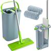 Easy Gleam EasyGleam Mop Lavapavimenti Professionale con Secchio Doppia Vasca Touchless, Panni in Microfibra e Spazzolone - Pulizia Efficiente per Pavimenti - ‎Microfibra - 22,8 x 18,8 x 39 cm