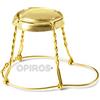 OPIROS Gabbiette Fermatappo con Capsula Cappellotto Metallico per Imbottigliamento Vini Spumante Oro/Oro pz.50