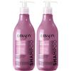 FEI FAN Shampoo LISCI PERFETTI, Shampoo Lisciante, Per Capelli Crespi e Idisciplinati. Con Olio Di Camelia e Advanced Liss Complex, Con Acido Ialuronico 500ml (2 Flaconi)