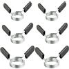 Lechengjia 6 Pezzi 25/28/30mm Collari con Clip a Molla, Bilanciere Morsetti a Molla, Bilancieri Olimpico Morsetto con Clip per Palestra Powerlifting Cross Fit Weightlifting