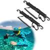 SilverChry Cordino Subacqueo, 2 Pezzi Cordino Subacquea, Cordino Immersione, Underwater Diving Lanyard, Accessori per Immersioni Subacquee, per Fotocamere Subacquee, Nero