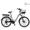 LANCIA Y INCANTO (LN-BI-220001) CITY E-BIKE (GRIGIO) - BICICLETTA ELETTRICA - RUOTE 26""X1.50"" - MOTORE BAFANG 250W 36V - BATTERIA 36V 10.4AH - TELAIO IN ALLUMINIO - FORCELLA AMMORTIZZATA - AUTONOMIA FINO AD 70KM