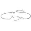 Clearine Bracciale Argento 925 Oroscopo 12 Costellazione Regalo per Compleanno Astrologia Braccialetto
