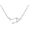 Clearine Costellazione Collana Donna Bilancia Argento Delicato Zirconia Cubica Oroscopo zodiacale Speciale Ciondolo