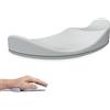Attack Shark Poggiapolsi per Mouse Morbido in Silicone, Supporto Ergonomico per il Polso del Mouse,Previene l'RSI,Scorrevolezza Fluida, Portatile Leggero, per Casa/Ufficio/gioco - Mano Sinistra Grigia
