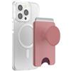 PopSockets Portafoglio per Smartphone MagSafe, Porta Carte con Grip, Pink - Clay
