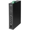 Edimax Switch di rete 5 porte INDUSTRIAL Din Rail PoE+ Black IGS 1105P Gigabit