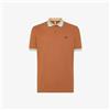 SUN68 - POLO BIG COLLAR MULTISTRIPE RUST