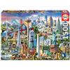 Educa - Puzzle da 1500 pezzi per adulti | North America Landmarks | Misura una volta assemblato: 85 x 60 cm | Da 14 anni (17670)