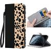 ZhuoFan - Cover Per Apple iPhone 7 Plus/8 Plus 5,5 pollice, Dipinto Flip Caso in PU Pelle Libro Portafoglio Slot Schede Chiusura Custodia/Flip/Cover/Supporto per iPhone 8 Plus/7 Plus, Leopardo