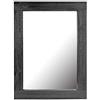 Stonebriar - Specchio da parete per esposizione verticale o orizzontale, in legno, nero, 61 x 45,7 cm