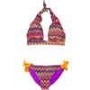 4GIVENESS Bikini Triangolo E Slip Chevron Fantasia Zig Zag Donna