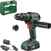 Bosch Home and Garden Bosch trapano battente-avvitatore batteria AdvancedImpact 18V-80 QuickSnap (foratura a percussione/avvitamento; 18V; brushless; 82Nm; mandrino metallo 13mm; batteria e caricabatt.)