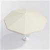DEGHI Telo sostitutivo per ombrellone Tabago 270 cm con palo centrale color ecrÃ¹ con volant
