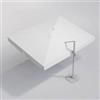 DEGHI Telo di ricambio bianco con flap per ombrellone Portos 3x4 m idrorepellente