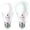 EXTRASTAR Lampadina Con Sensore, EXTRASTAR E27 Lampadine LED con Sensore Crepuscolare da Esterno, Auto On/Off, 9W bianco freddo 6500K per Veranda Giardino Porta d'ingresso Corridoio 2 pezzis