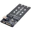 Chenyang M.2 NVME SSD a SFF-8654 ＆ NGFF SSD SATA a SATA 2 in 1 adattatore combinato per scheda madre (non funziona da SSD NVEM a SATA)