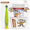 ELMEX - Kit Elmex per bambini - 1 spazzolino da denti per bambini + 1 dentifricio per bambini 0-6 anni + 1 bicchiere spazzolino da denti, Bianco, 8718951540842, 1.0 unità