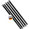 FrogJim KKS12005-5 strisce in pile e gancio, 120 cm, con fibbia, 20 mm di larghezza, nastro autobloccante, in nylon riutilizzabile