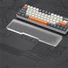 MAMBASNAKE Poggiapolsi per Compact 65% Tastiera, Poggiapolsi per Tastiera in Acrylic - Premier Acrilico Trasparente - Piedi di Gomma Anti-slip- Keyboard Wrist Rest per Office/Gaming/Typing/Laptop