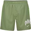 Nike Men's T-Shirt M Nk DF RN Dvn Chlngr 5Bf Shrt, Oil Green/Action Green/Reflective Silv, DX0837-386, L