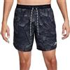 Nike Men's Pantaloncini M Nk DF Trl Stride 7B Shrt AOP, Medium Ash/Black/Black/White, FB7530-254, S
