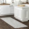 nuLOOM Wynn Tappeto Runner Intrecciato per Interni ed Esterni, 60 x 30 cm, Grigio Chiaro/Sale e Pepe