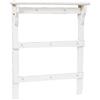Biscottini Attaccarame in Legno Finitura Bianca Anticata L85,5xPR14,5xH103,5 - Scaffale salvaspazio - Scaffale Cucina - Scaffale Legno