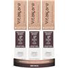 Vitalcare | +Sense, Colorazione Permanente Professionale, Crema Colorante Capelli, No Ammoniaca, Resorcina, PPD, Siliconi, Con Olio Di Argan, Macadamia e Avocado, 6/3 Biondo Scuro Dorato, 3 pz x 100ml