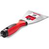 COMENSAL® Spatole in Acciaio Inox 100 mm - Spatola per Stucco - Spatole in Acciaio Inossidabile - Spatola trapezoidale con manico in gomma - Cazzuola in acciaio inox - Made in EU