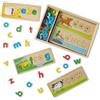 Melissa & Doug Impara le Prime Parole in Inglese, Gioco in Legno, Giocattoli per Lo Sviluppo, Giocattolo Educativo per Imparare L'Inglese, Montessori, Regalo per Bambini e Bambine di 4 5 6 7 8 Anni